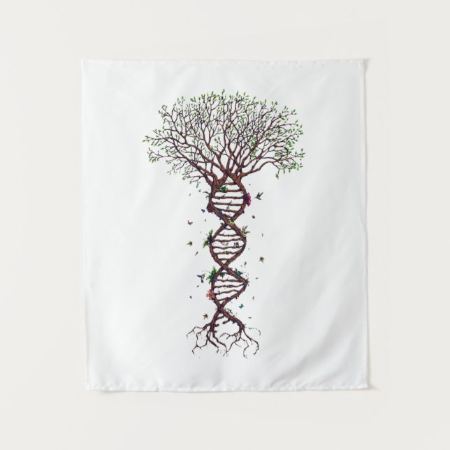Tree of Life DNA Genetics Biology Environment Tapestry (Front)