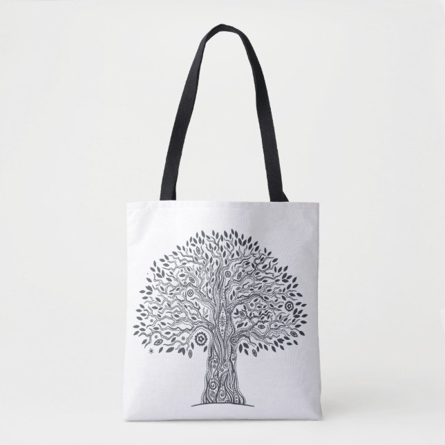 Tree Of Life Doodle 2 Tote Bag (Front)