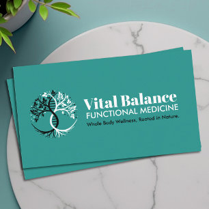 Tree of Life Double Helix DNA Functional Medicine Business Card