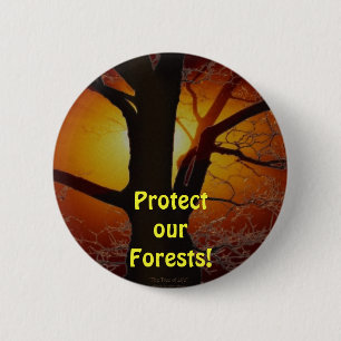 TREE OF LIFE Earth Day Gift Series 6 Cm Round Badge