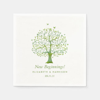 Tree of Life, Elegant Wedding Napkin
