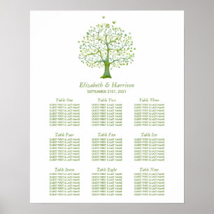 Tree of Life, Elegant Wedding Seating Chart