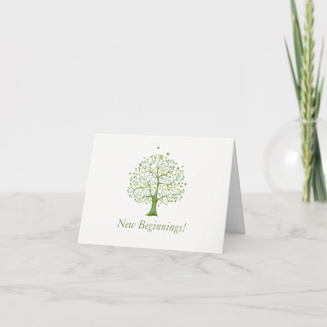 Tree of Life, Elegant Wedding Thank You Card (Front)