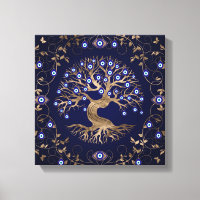 Tree of Life Evil Eye Ornament