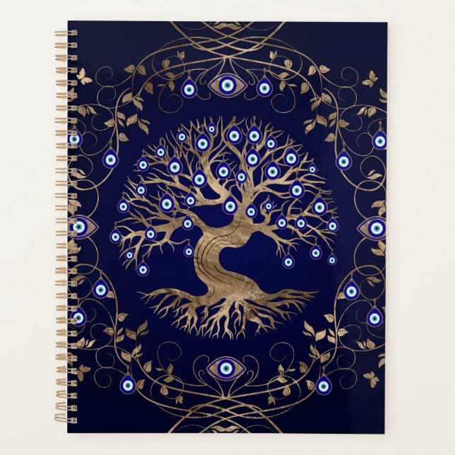 Tree of Life Evil Eye Ornament Planner (Front)