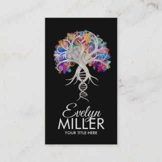 Tree of Life - Evolution DNA Pearl and colour Business Card