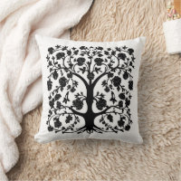 Tree of Life Floral #5 Black and White