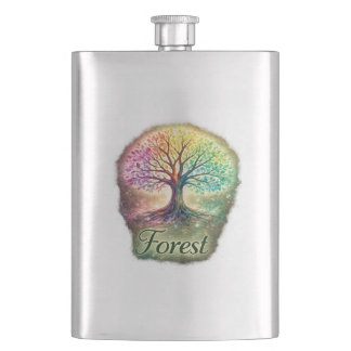 Tree of Life Forest Flask