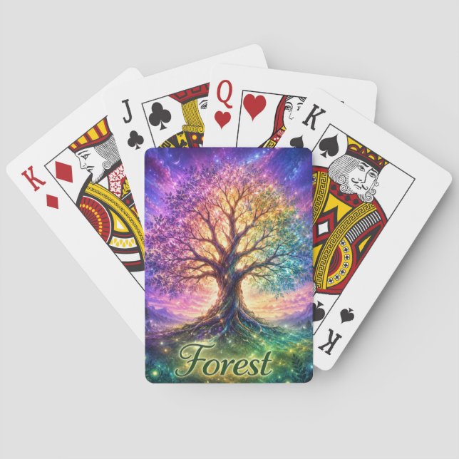 Tree of Life Forest Playing Cards  (Back)