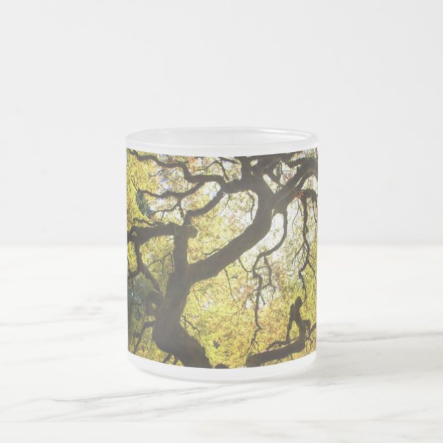 Tree of Life Frosted Glass Mug (Center)