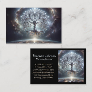 Tree of Life Galaxy Stars Heart Business Card