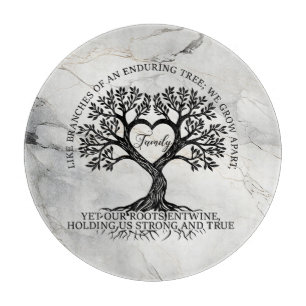 Tree of Life Glass Cutting Board 