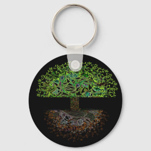 Tree of Life Glow Key Ring