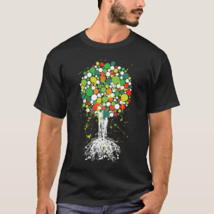 Tree of life Green Tee (Men) - on Black