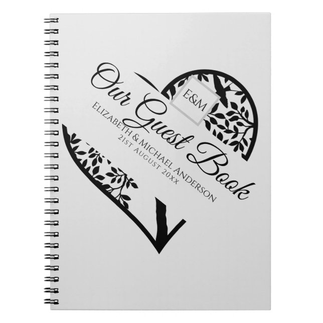 Tree of Life Guest Book Wedding Memorial Funeral (Front)