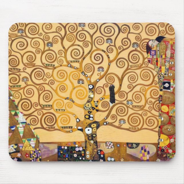 Tree Of Life Gustav Klimt Mouse Pad (Front)