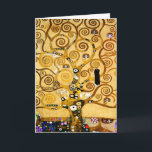 Tree of Life Gustav Klimt Nouveau Card<br><div class="desc">The Tree of Life (1909)  is a beautiful painting by Vienna Secessionist painter Gustav Klimt. Known for painting with pure gold,  his art is vibrant and fun. The Tree of Life is a classic art nouveau painting.</div>