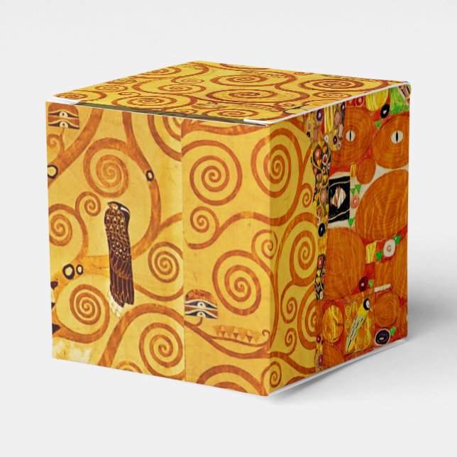 Tree of Life Gustav Klimt Nouveau Favour Box (Front Side)