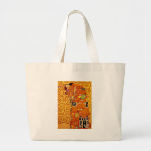 Tree of Life Gustav Klimt Nouveau Large Tote Bag