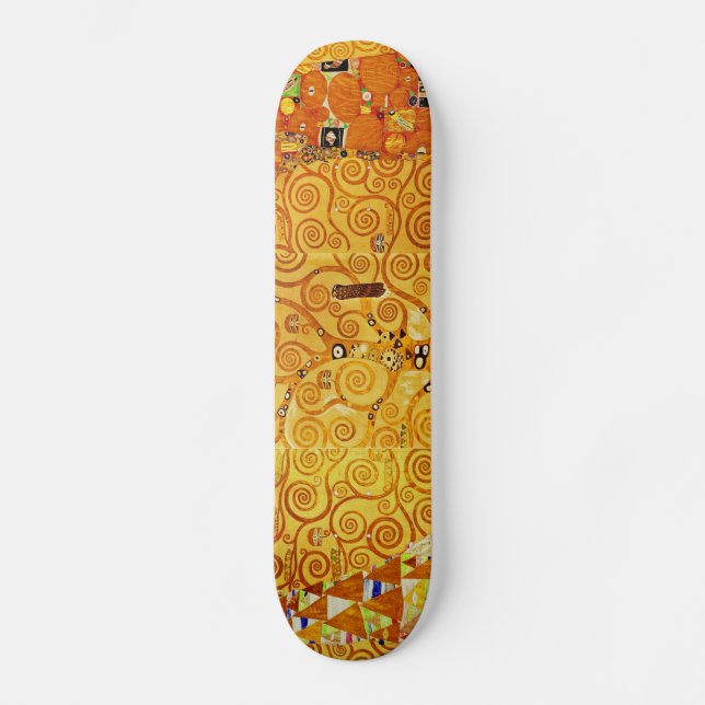 Tree of Life Gustav Klimt Nouveau Skateboard (Front)