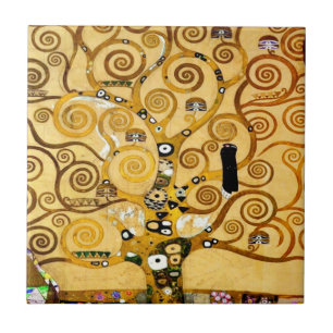Tree of Life Gustav Klimt Nouveau Tile