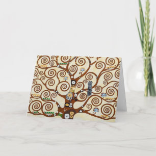 Tree Of Life Gustav Klimt Restored Version Card