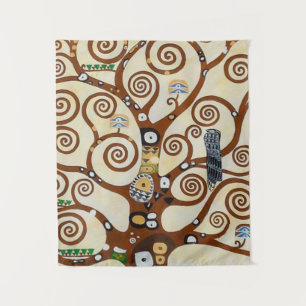 Tree Of Life Gustav Klimt Restored Version Tapestry