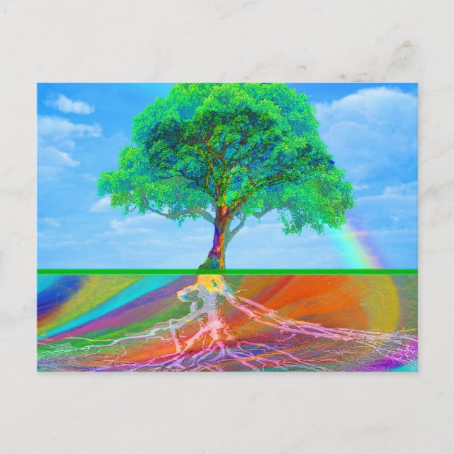 Tree of Life Happiness Postcard (Front)