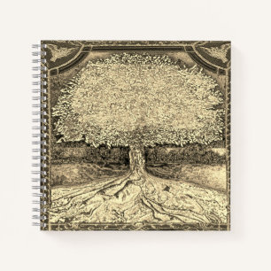 tree of Life in Gold Notebook