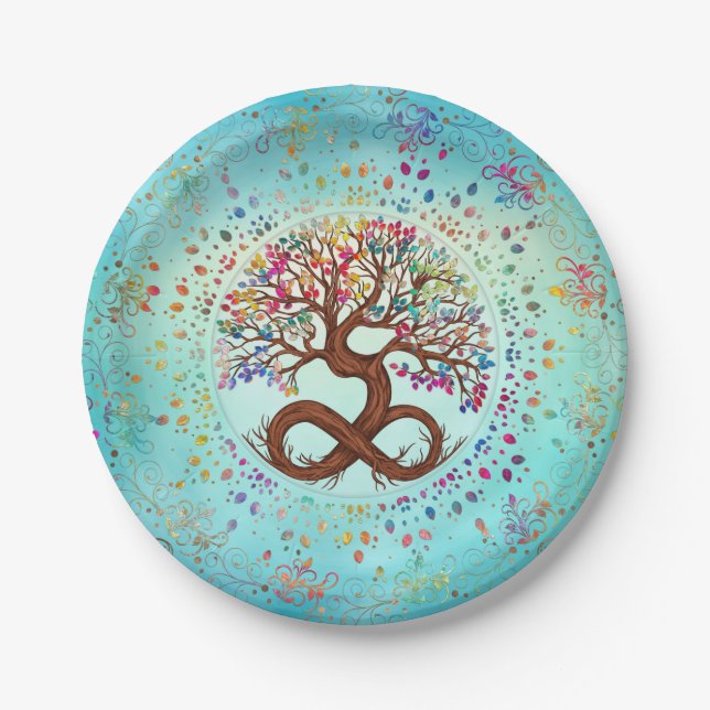Tree of Life - Infinity Paper Plate (Front)