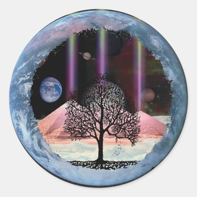 Tree of Life Inner Truth Classic Round Sticker (Front)
