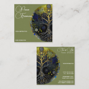 Tree of Life Luna Square Business Card