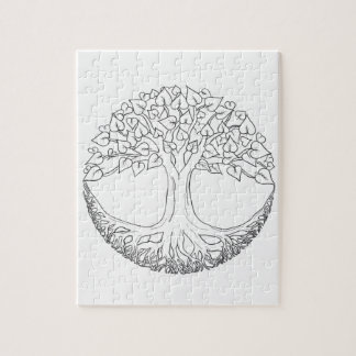 Tree of Life Mandala Jigsaw Puzzle