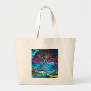 Tree of Life Meditation Large Tote Bag