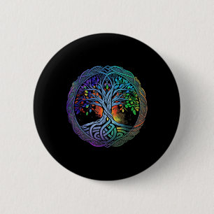 Tree Of Life Meditation Yoga Zen Mindfulness 6 Cm Round Badge