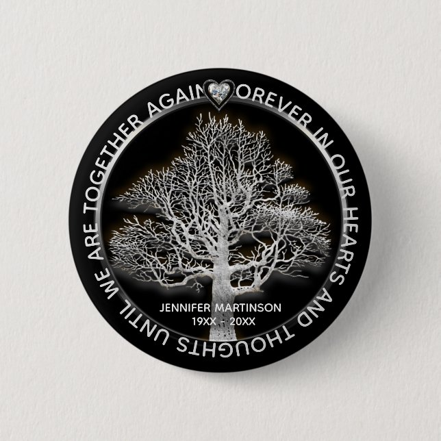 Tree of Life Memorial 6 Cm Round Badge (Front)