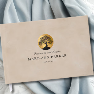 Tree of Life!  Memorial Beige Custom Guest Book