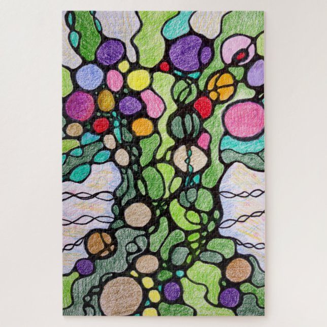 Tree of Life Modern Art Jigsaw Puzzle (Vertical)
