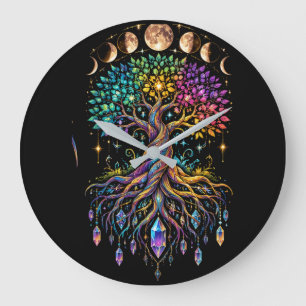 Tree of Life Moon Phases Wall Clock