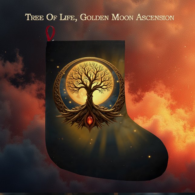 Tree of Life – Moonlit Enlightenment Large Christmas Stocking (Creator Uploaded)