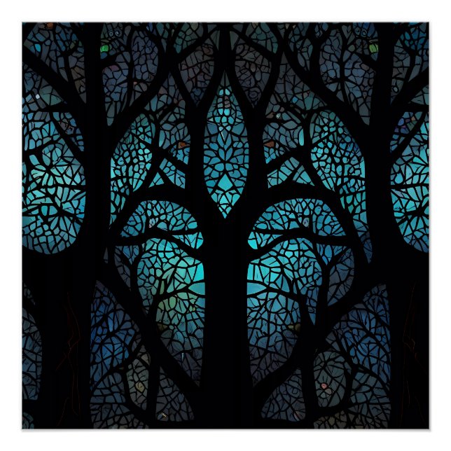 Tree of Life - Mystic Forest Mosaic Poster (Front)
