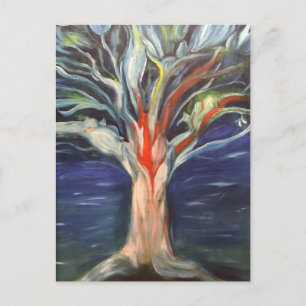 Tree of Life oil painting postcard