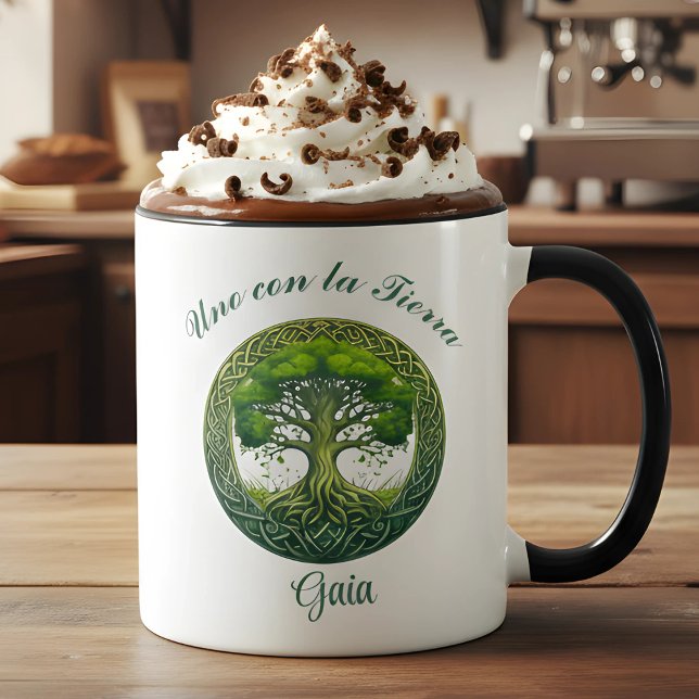 Tree of Life, One with the Earth Mug (Delicioso Cacao un regalo para amantes de lo intenso y natural, café, té, para El y Ella)