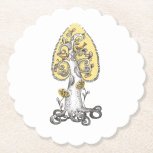 tree of life paper coaster