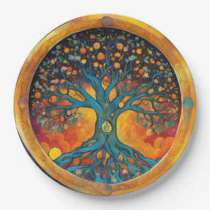 Tree of Life paper napkin Paper Plate