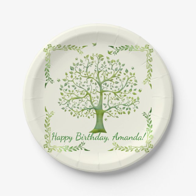 Tree of Life Paper Plate (Front)
