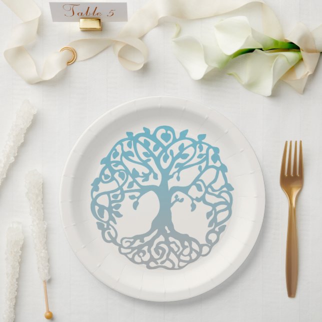 Tree of Life Paper Plates (Wedding)