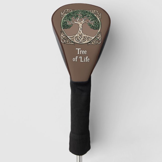 Tree of Life Paper Quilling Golf Head Cover (Front)