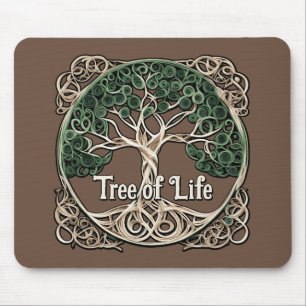 Tree of Life Paper Quilling Mouse Pad