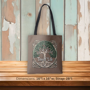 Tree of Life Paper Quilling Tote Bag